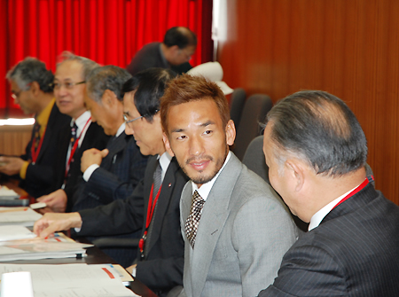 アドバイザリー・ボードのメンバーに選ばれた元サッカー日本代表の中田さん