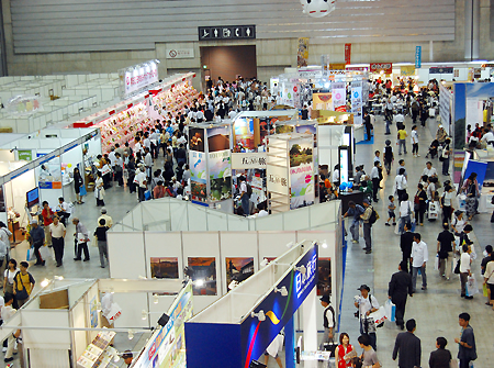 旅フェア会場内