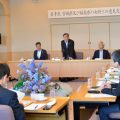 意見交換会であいさつする久保観光庁長官