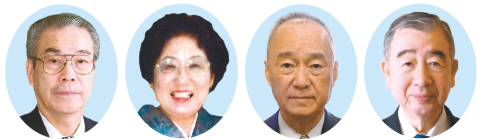 左から中原國男氏、垣谷文子氏、作田和昌氏、今井明男氏